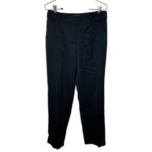 Talbots Collection Women's Size 6 Black Straight Leg Wool Blend Dress Pants